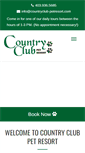 Mobile Screenshot of countryclub-petresort.com