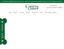 Tablet Screenshot of countryclub-petresort.com